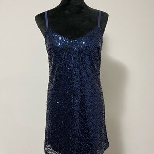 Bailey Blue Sequin Navy Blue Dress